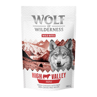 Wolf of Wilderness Adult Mini High Valley Wild Bites - Pui si vita - 180 g