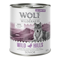 Wolf of Wilderness Senior Wild Hills - Rata si vitel - 800 g