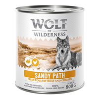 Wolf of Wilderness Adult Sandy Path - Pasare si pui - 800 g