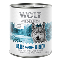 Wolf of Wilderness Adult Blue River - Peste - 800 g