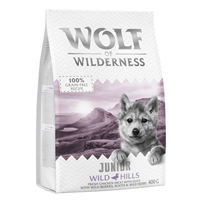 Wolf of Wilderness Junior Wild Hills - Rata - 400 g