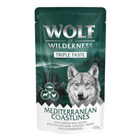 Wolf of Wilderness Adult Mediterranean Coastlines - Miel, pui si pastrav - 125 g