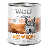 Wolf of Wilderness Adult Wide Acres - Pui - 800 g