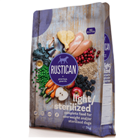 Rustican Adult Light Sterilised - Pui, peste si orez brun - 3 kg